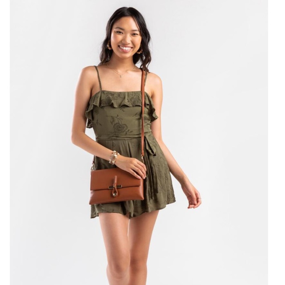 Francesca’s Gamora Embroidered Romper NWT